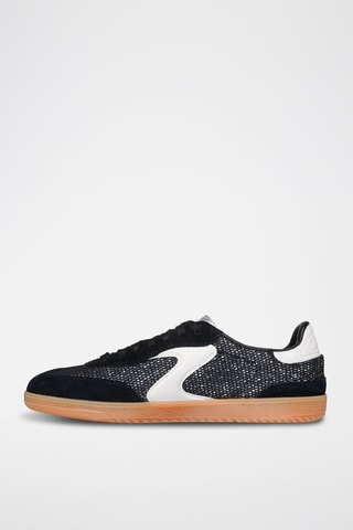 Zapatillas de piel - Negro