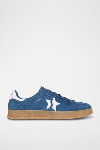 Zapatillas de piel - Azul