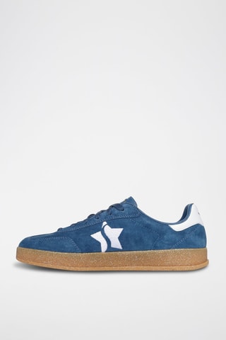 Zapatillas de piel - Azul