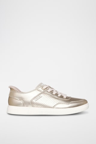Zapatillas de piel - Dorado