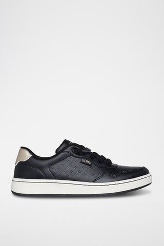 Zapatillas de piel - Negro