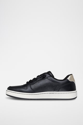 Zapatillas de piel - Negro