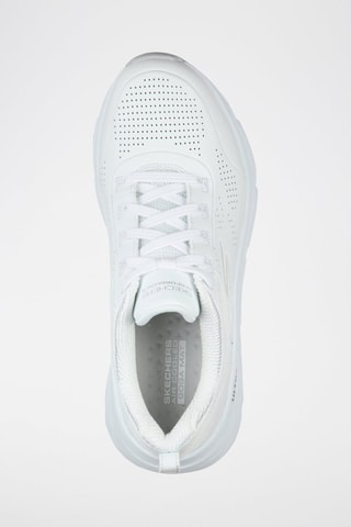 Zapatillas de piel de cuña - Blanco