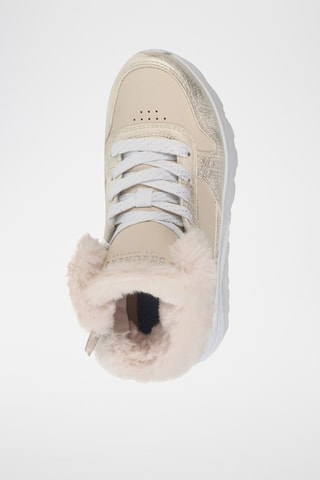 Zapatillas altas forradas - Crudo