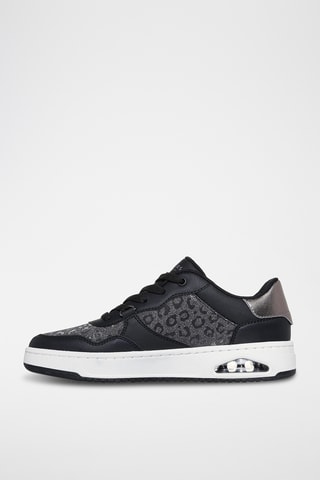 Zapatillas de piel - Negro