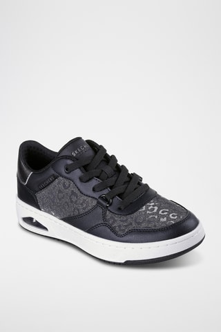 Zapatillas de piel - Negro
