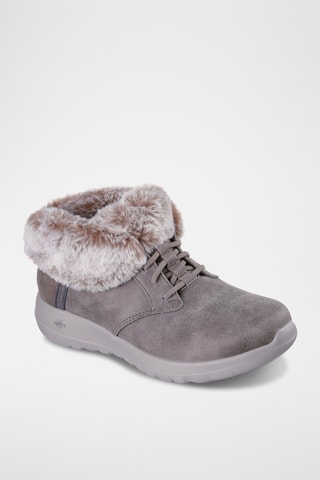 Botines forrados de nobuk Joie nomade - Topo