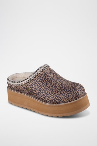 Zuecos forrados de nobuk con plataforma Bobs Keepsakes - Marrón