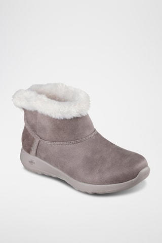 Botines forrados On the go Joy Cozy - Marrón