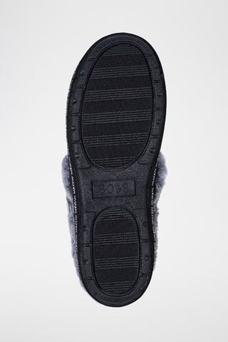 Zapatillas de casa forradas de nobuk Bobs - Negro