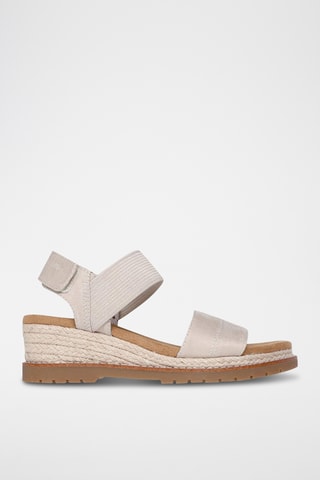 Sandalias de cuña - Gris claro
