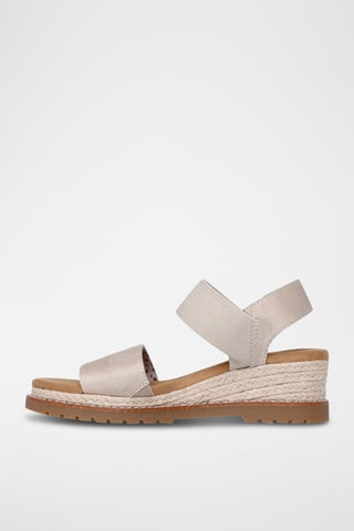 Sandalias de cuña - Gris claro
