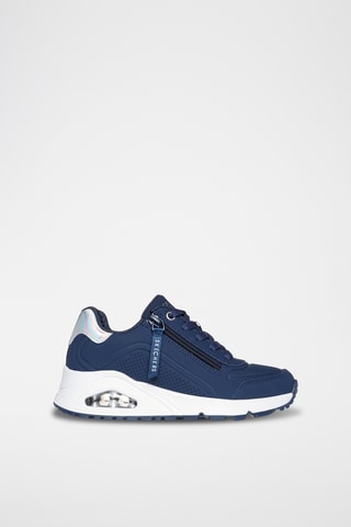 Zapatillas de piel - Azul petróleo
