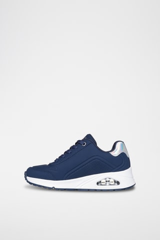 Zapatillas de piel - Azul petróleo