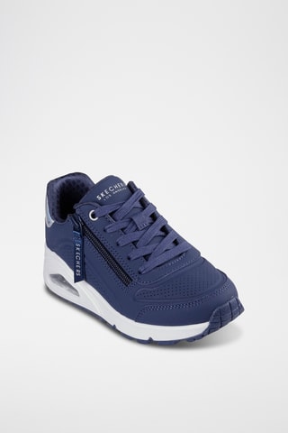 Zapatillas de piel - Azul petróleo