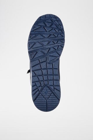 Zapatillas de piel - Azul petróleo
