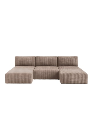 Canapé panoramique convertible Elior - Taupe
