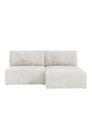 Canapé d’angle convertible réversible Elior - Beige - 4 places - En velours côtelé