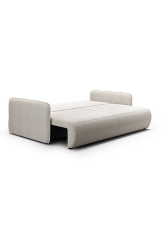 Canapé convertible Milo - Taupe - 3 places - En tissu