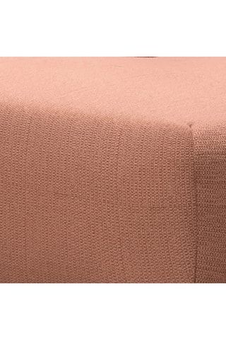 Canapé convertible angle gauche Nala - Rouge brique - 4 places - En tissu