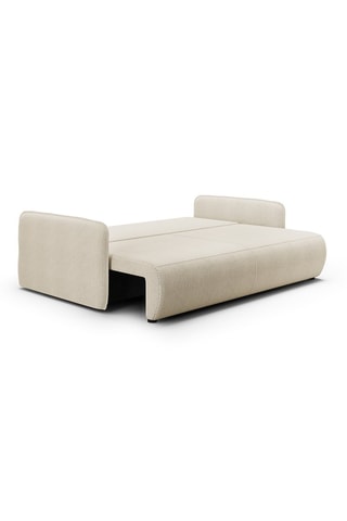Canapé convertible Milo - Beige - 3 places - En tissu