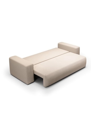 Canapé convertible Nala - Beige - 3 places - En tissu