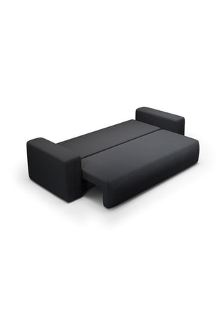Canapé convertible Nala - Noir - 3 places - En  tissu