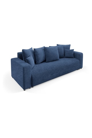 Canapé convertible Gloria - Bleu marine - 3 places - En tissu