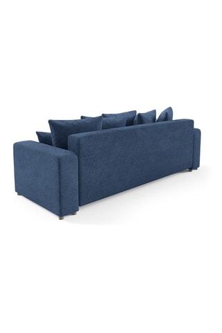 Canapé convertible Gloria - Bleu marine - 3 places - En tissu