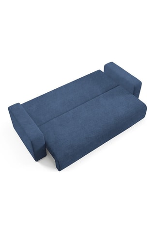 Canapé convertible Gloria - Bleu marine - 3 places - En tissu