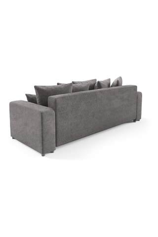Canapé convertible  Gloria - Gris - 3 places - En tissu