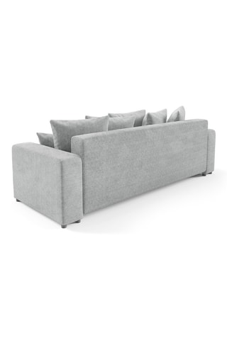 Canapé convertible Gloria - Gris clair - 3 places - En tissu