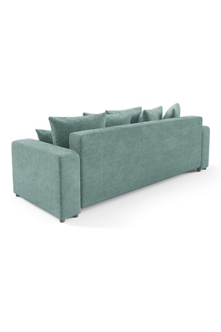Canapé convertible Gloria - Vert menthe - 3 places - En tissu