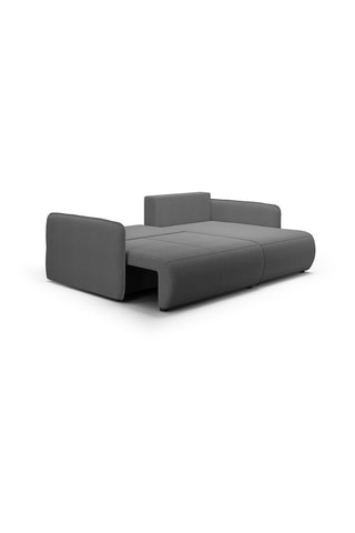 Canapé convertible Milo - Gris - 4 places - En tissu