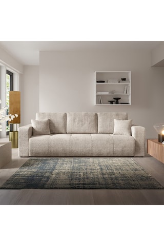Canapé convertible Aurore - Beige - 3 places - En tissu texturé