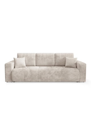 Canapé convertible Aurore - Beige - 3 places - En tissu texturé
