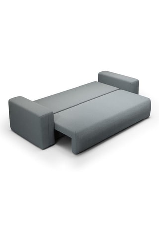Canapé convertible Nala - Gris - 3 places - En tissu
