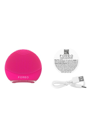 Brosse nettoyante et massante en silicone Luna 4 Play - Fuchsia