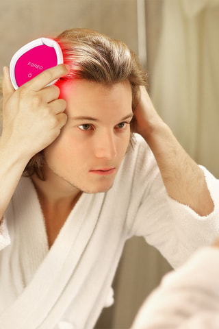 Brosse à cheveux LED Flip Play - Rose