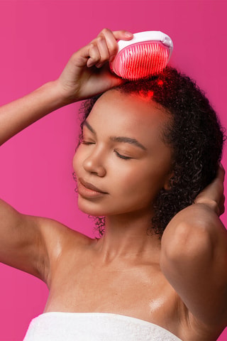 Brosse à cheveux LED Flip Play - Rose