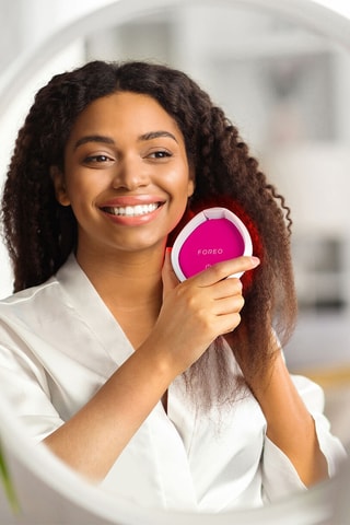 Brosse à cheveux LED Flip Play - Rose
