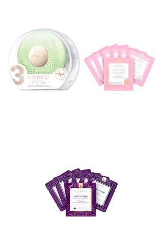 Masque de luminothérapie UFO 3 go, 7 masques pour visage Call It a Night 2.0 UFO - Tout type de peau - 7 x 6 g et 6 masques Glow Addict 2.0 UFO - 6 x 6 g