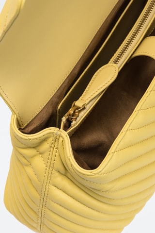 Sac à main en cuir - Jaune - Pinko