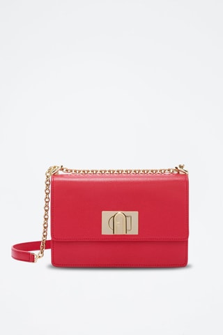 Sac bandoulière en cuir 1927 Mini - Rouge - Furla
