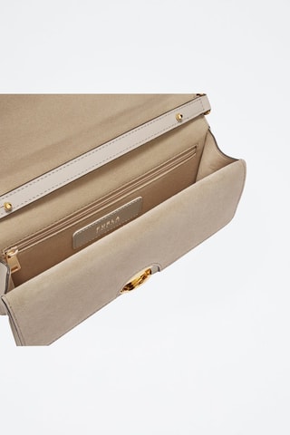 Sac bandoulière en cuir Sfera - Taille S - Ecru - Furla
