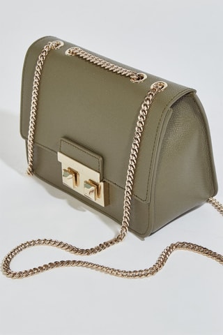 Sac bandoulière en cuir Bella Mini - Kaki - Furla