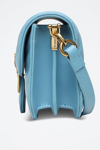 Sac bandoulière en cuir de mouton - Turquoise - Pinko