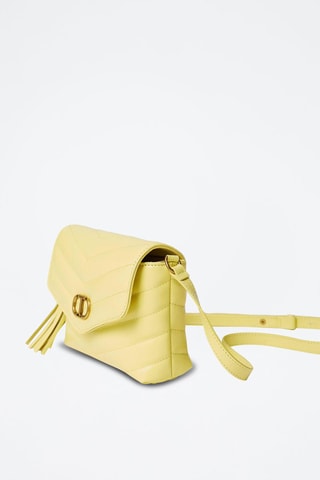 Sac bandoulière en cuir - Jaune - Twin Set