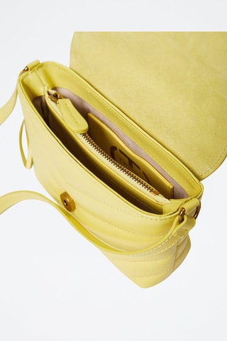 Sac bandoulière en cuir - Jaune - Twin Set