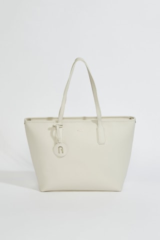 Cabas en cuir CLassic - Taille M - Blanc - Furla